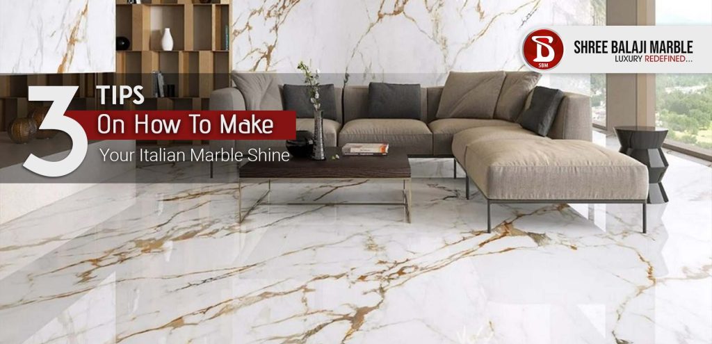 how to clean Italian marble floor